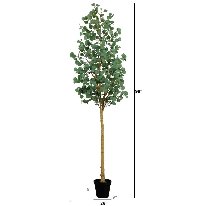 8’ Artificial Eucalyptus Tree - FCHF CITY