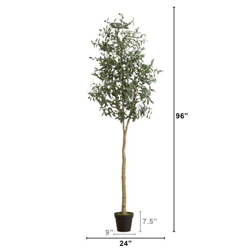 8’ Artificial Olive Tree - FCHF CITY
