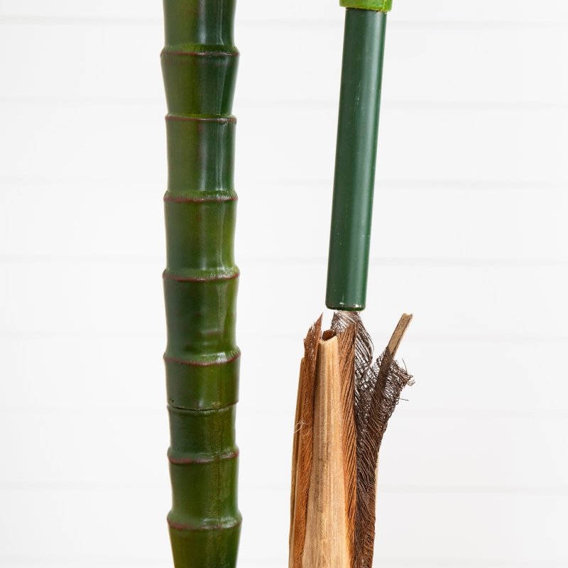 8’ UV Resistant Artificial Double Robellini Palm Tree (Indoor/Outdoor) - FCHF CITY