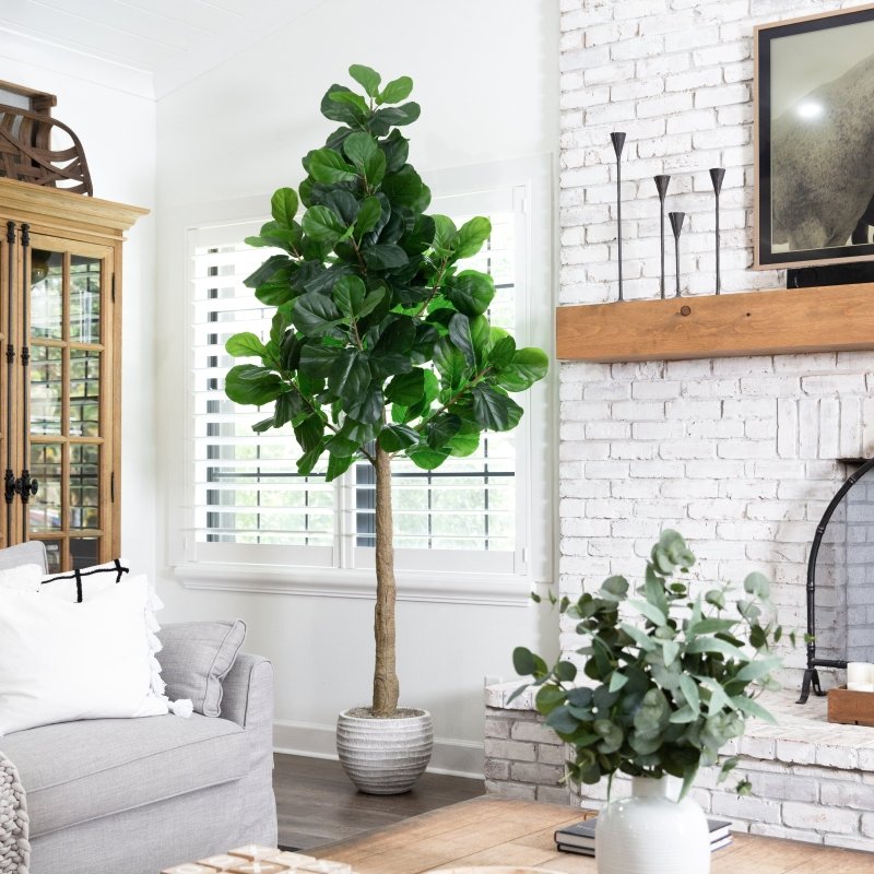 9’ Artificial Fiddle Leaf Fig Tree - FCHF CITY