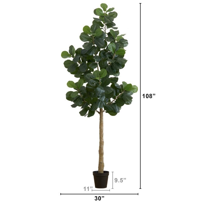 9’ Artificial Fiddle Leaf Fig Tree - FCHF CITY