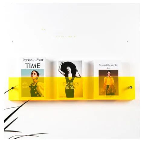 Acrylic Wall - Mounted Magazine Shelf - FCHF CITY