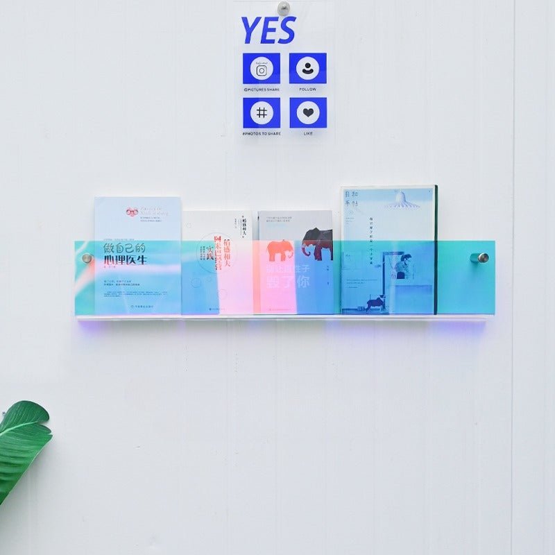 Acrylic Wall - Mounted Magazine Shelf - FCHF CITY