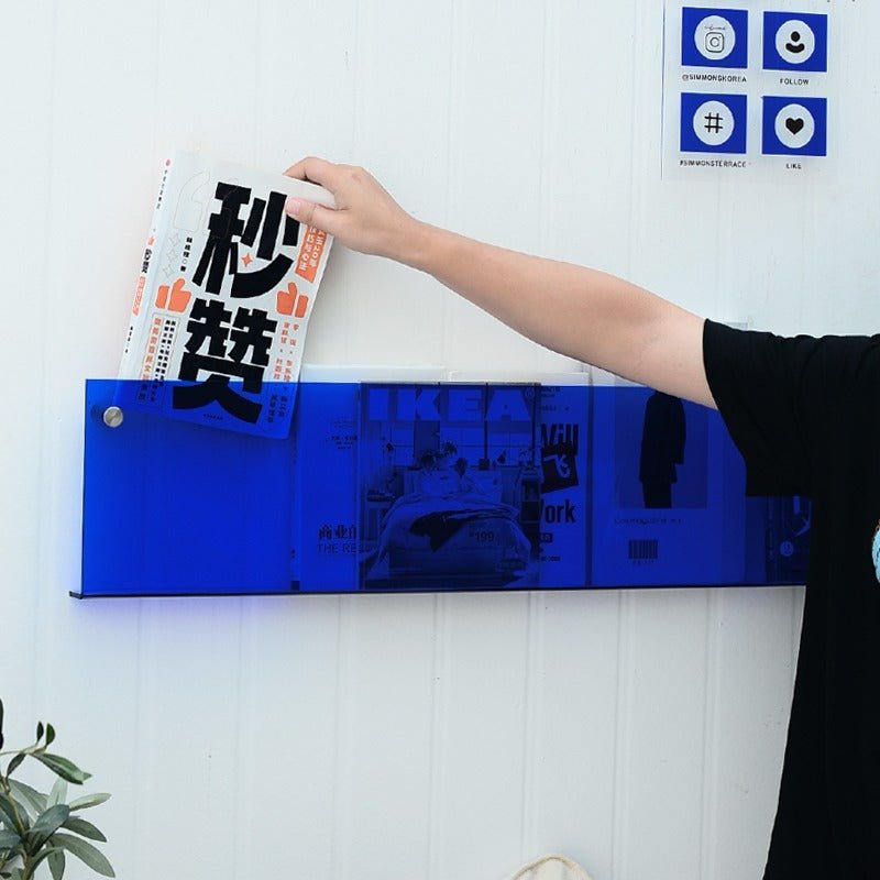 Acrylic Wall - Mounted Magazine Shelf - FCHF CITY
