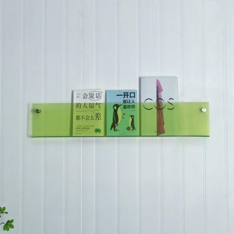 Acrylic Wall - Mounted Magazine Shelf - FCHF CITY
