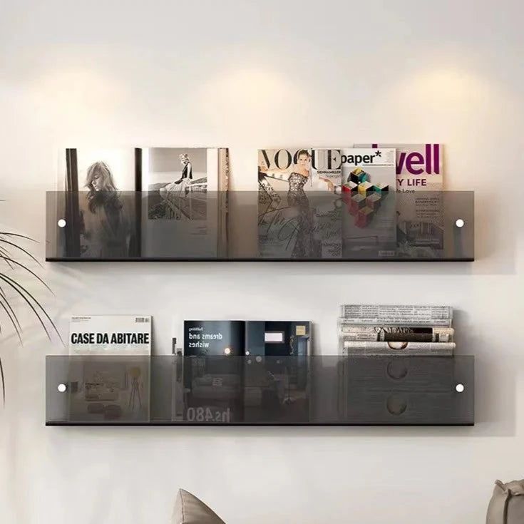 Acrylic Wall - Mounted Magazine Shelf - FCHF CITY
