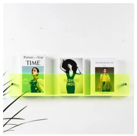 Acrylic Wall - Mounted Magazine Shelf - FCHF CITY