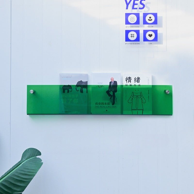 Acrylic Wall - Mounted Magazine Shelf - FCHF CITY