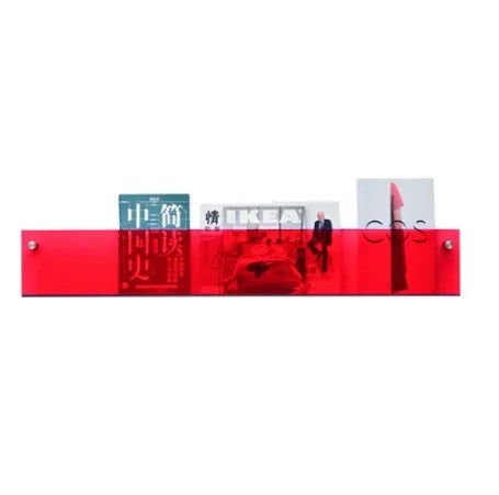 Acrylic Wall - Mounted Magazine Shelf - FCHF CITY
