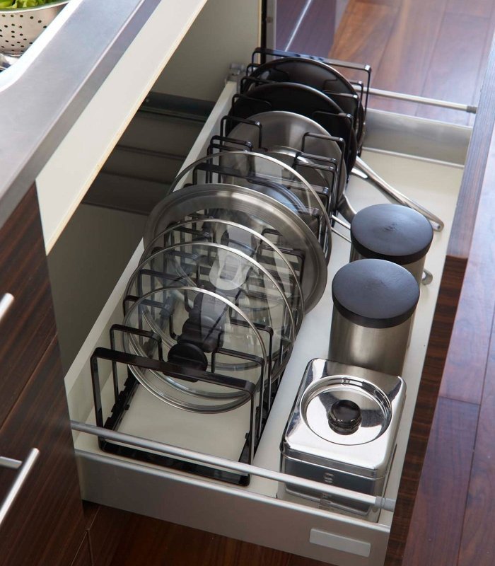 Adjustable Pot Lid and Frying Pan Organizer - Steel - FCHF CITY