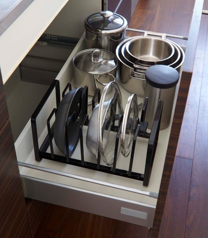 Adjustable Pot Lid and Frying Pan Organizer - Steel - FCHF CITY