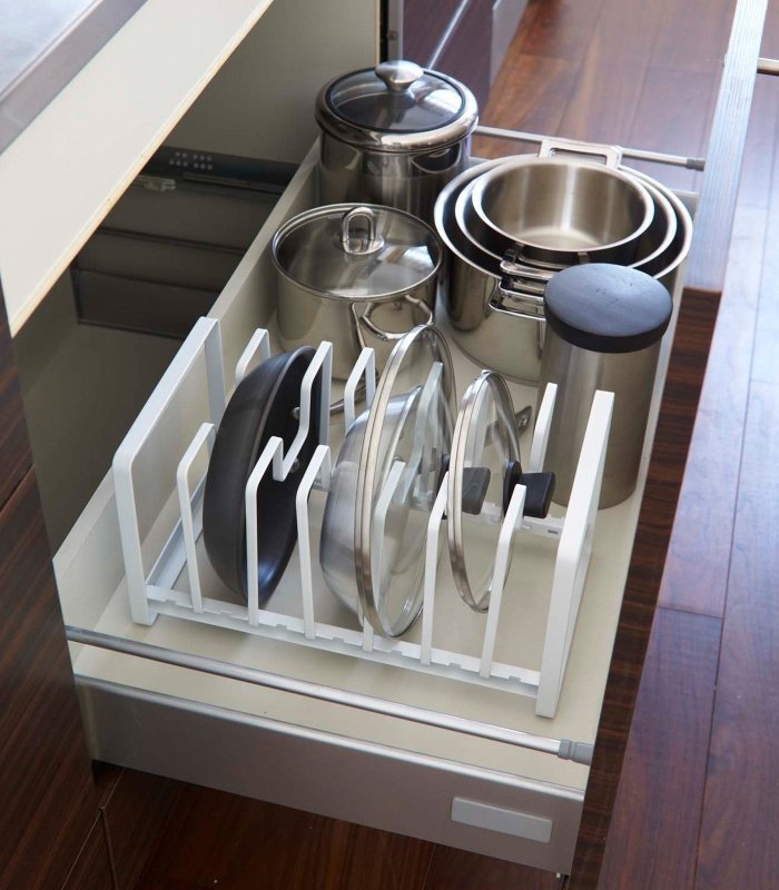Adjustable Pot Lid and Frying Pan Organizer - Steel - FCHF CITY
