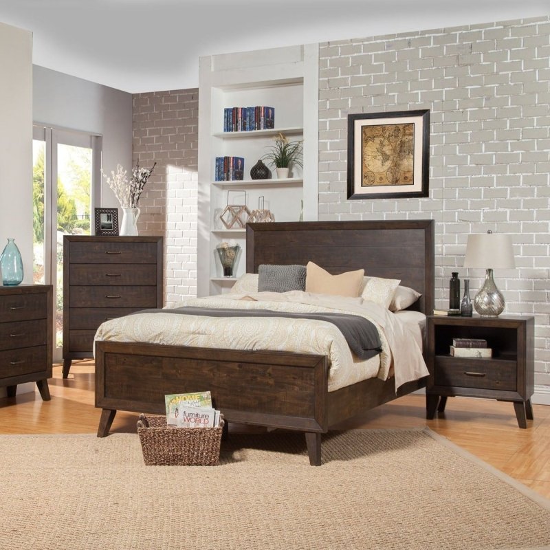 Alcott Bed, Tobacco - FCHF CITY