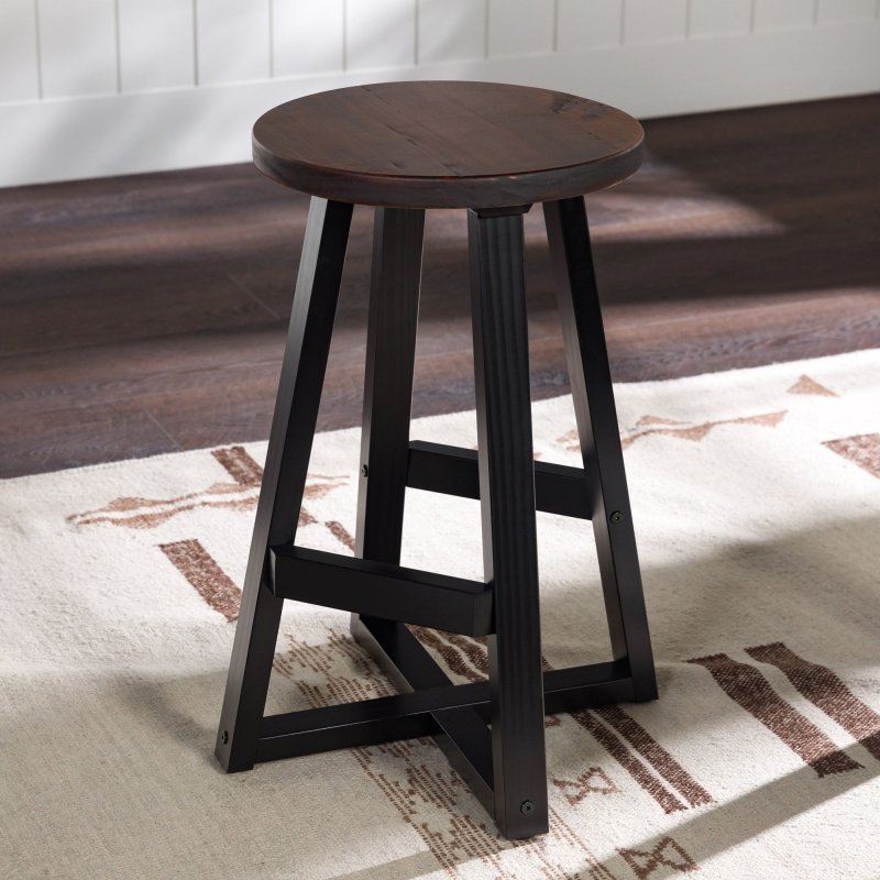 Amaris Wood Bar Stool, Set of 2 - FCHF CITY