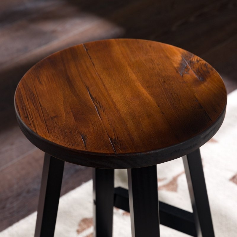 Amaris Wood Bar Stool, Set of 2 - FCHF CITY