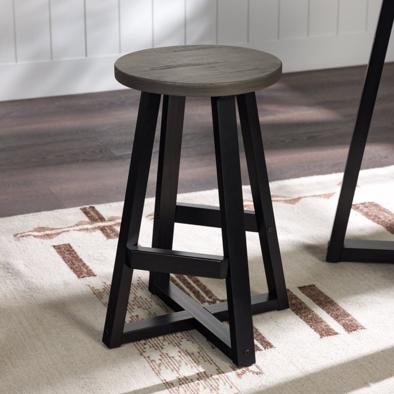 Amaris Wood Bar Stool, Set of 2 - FCHF CITY