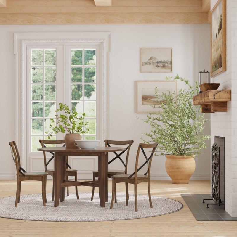 Arendal Round Table, Burnished Dark Oak - FCHF CITY