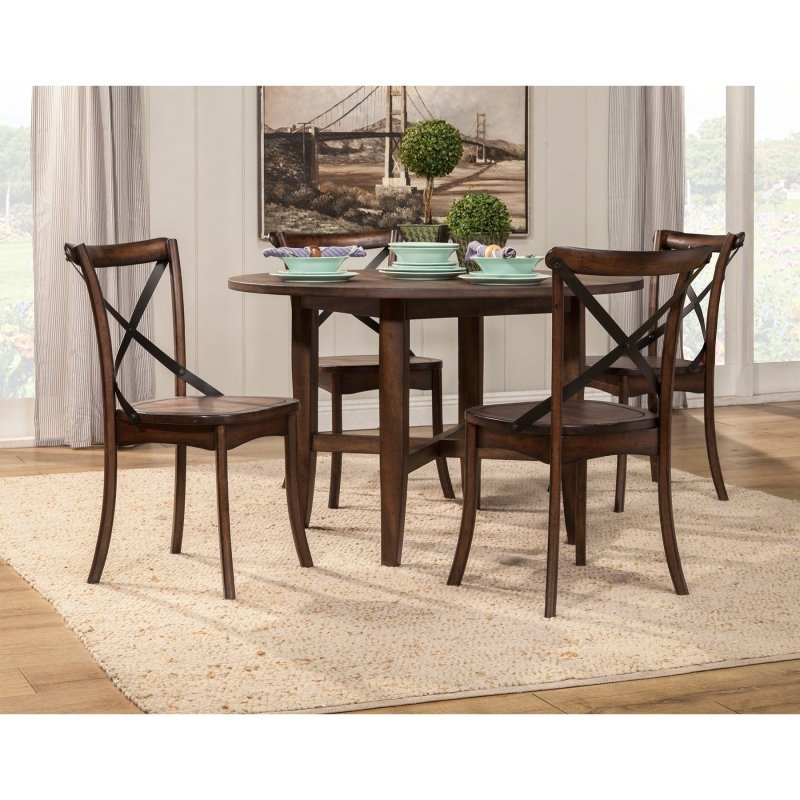 Arendal Round Table, Burnished Dark Oak - FCHF CITY