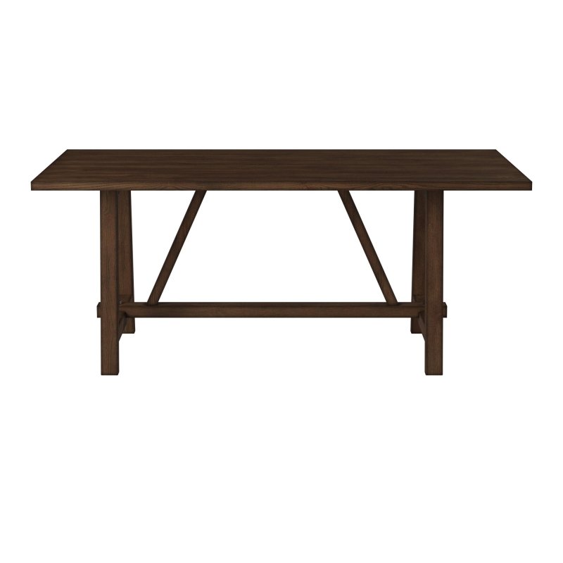 Arendal Trestle Dining Table, Burnished Dark Oak - FCHF CITY