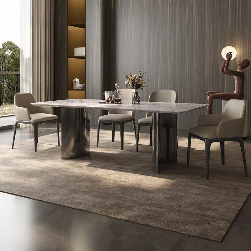 Athens Marble Dining Table and Chair Set - FCHF CITY