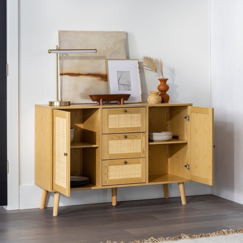 Avery Boho Rattan Buffet Sideboard - FCHF CITY