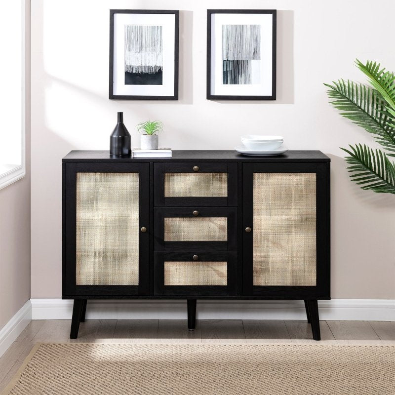 Avery Boho Rattan Buffet Sideboard - FCHF CITY