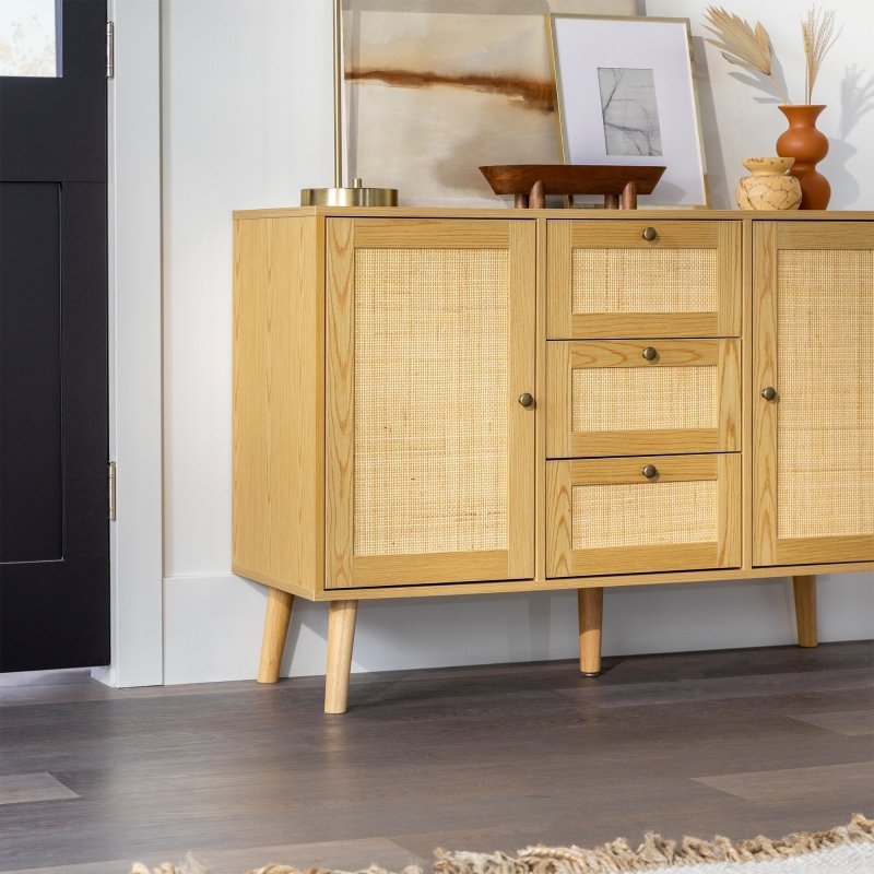 Avery Boho Rattan Buffet Sideboard - FCHF CITY