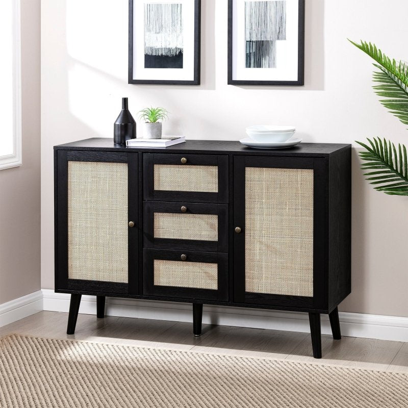 Avery Boho Rattan Buffet Sideboard - FCHF CITY