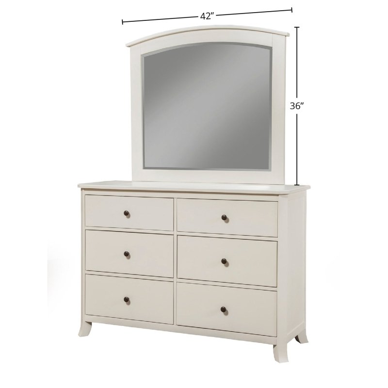Baker Mirror, White - FCHF CITY