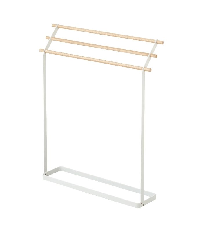 Bath Towel Rack (32" H) - Steel + Wood - FCHF CITY