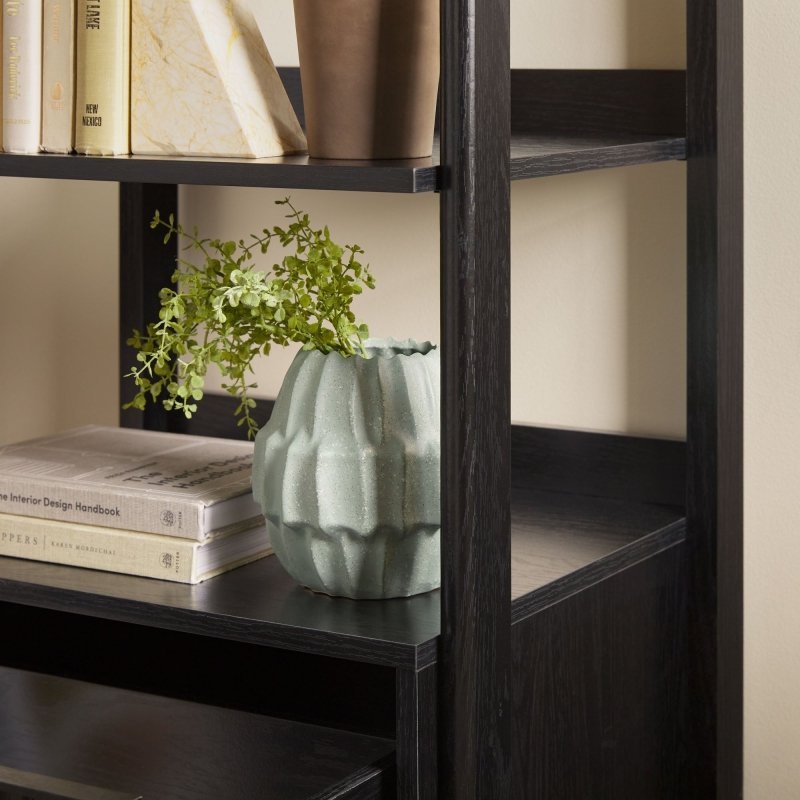 Bayard Modern Reeded Narrow Bookshelf - FCHF CITY