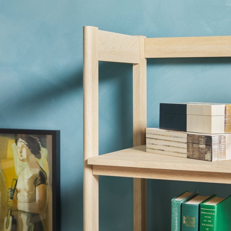 Bayard Modern Reeded Wide Bookshelf - FCHF CITY