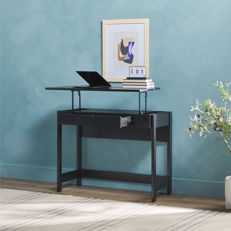 Bayard Modern Reeded Writing Desk with Lift Top - FCHF CITY