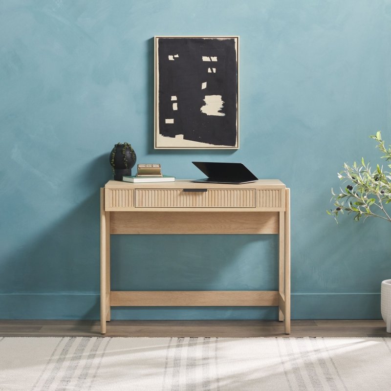 Bayard Modern Reeded Writing Desk with Lift Top - FCHF CITY