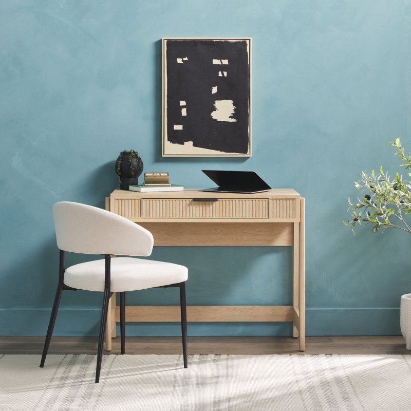 Bayard Modern Reeded Writing Desk with Lift Top - FCHF CITY