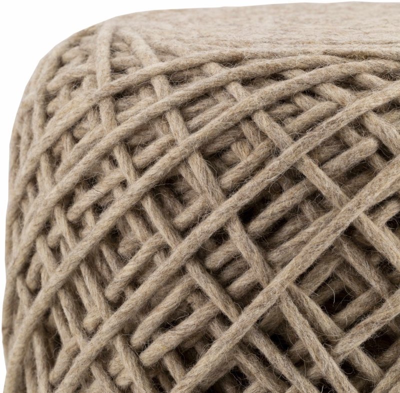 Bellingen Beige Pouf - FCHF CITY