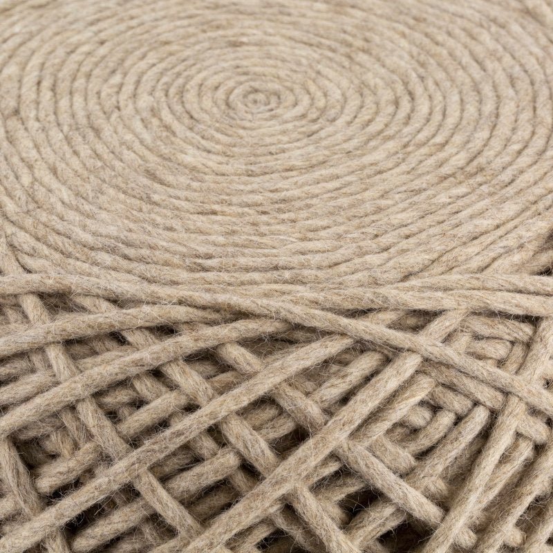 Bellingen Beige Pouf - FCHF CITY