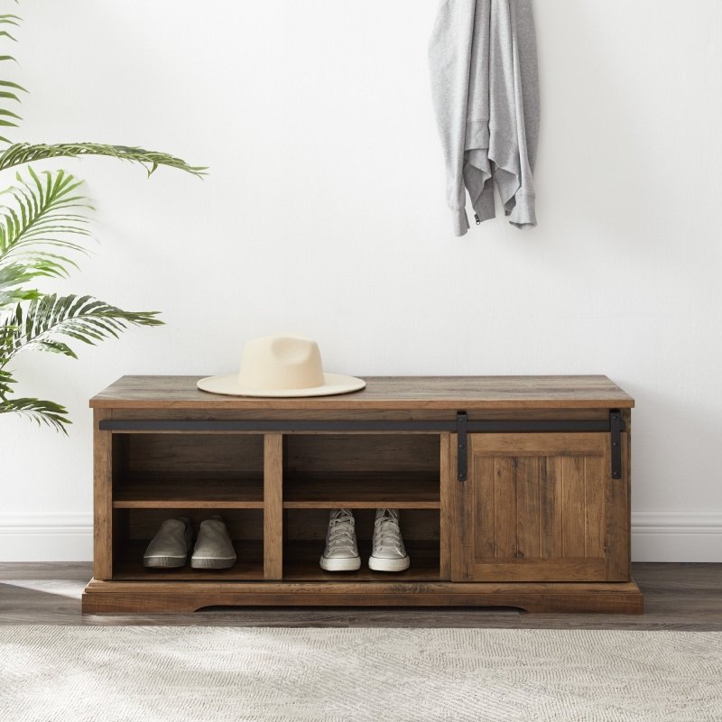 Belvedere Sliding Door Entry Bench - FCHF CITY