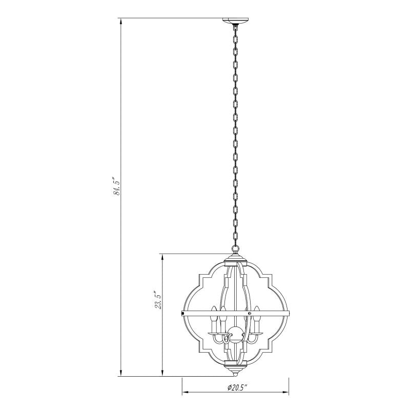 Bennington 4 - Light Brown Wood Chandelier - FCHF CITY
