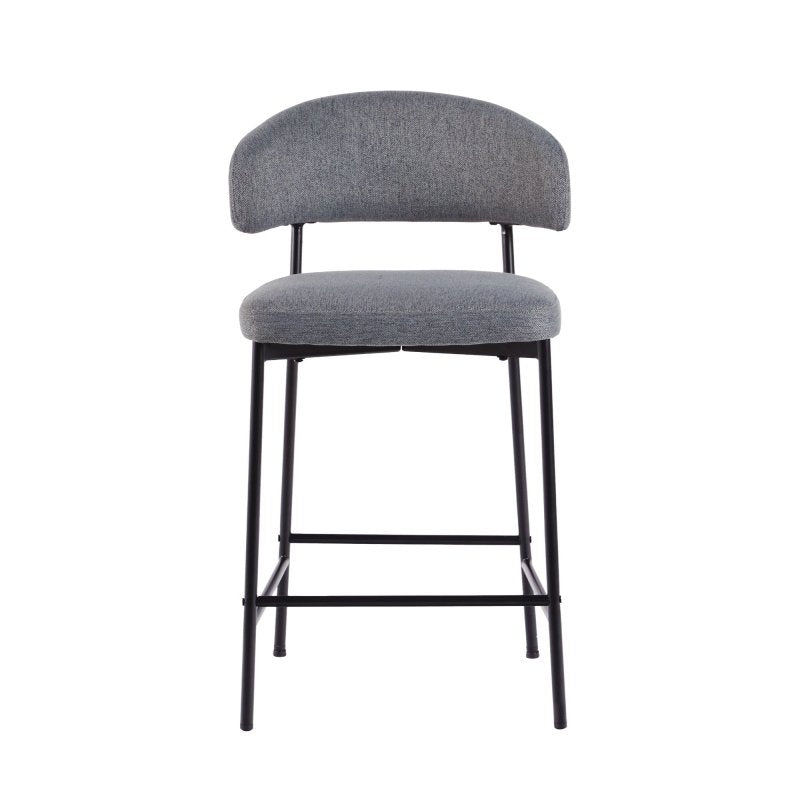 Benton Modern Upholstered Bar Stool, Set of 2 - FCHF CITY