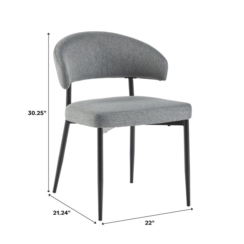 Benton Modern Upholstered Dining Chair, set of 2 - FCHF CITY