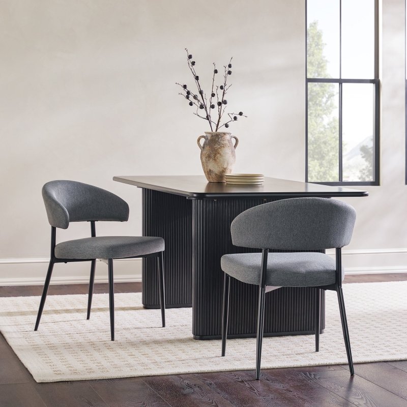 Benton Modern Upholstered Dining Chair, set of 2 - FCHF CITY