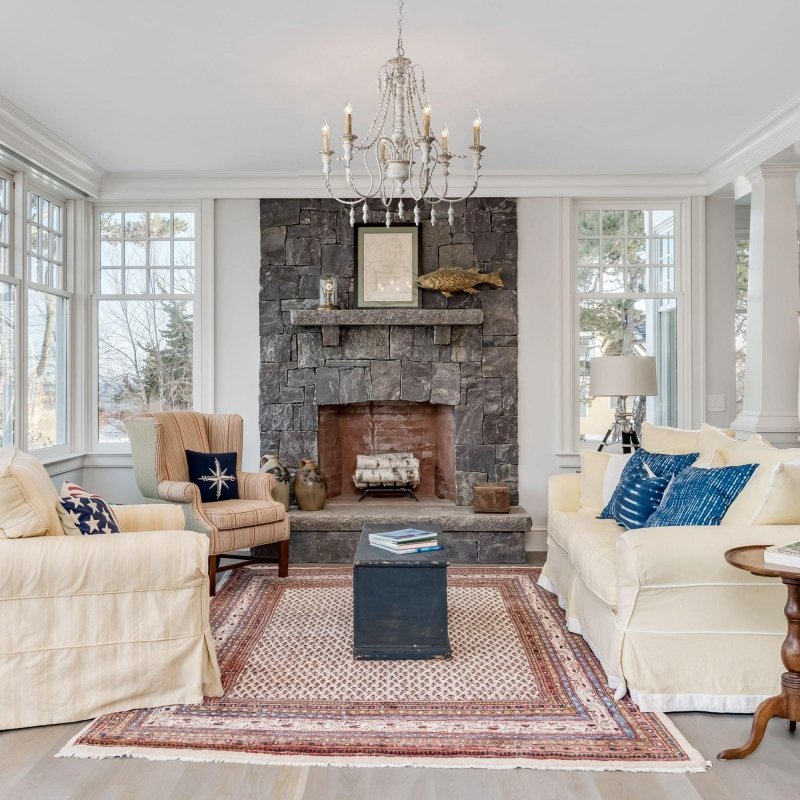 Billiter 6 - Light Wood White Chandelier - FCHF CITY