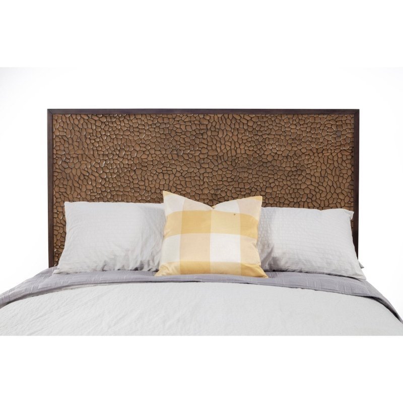 Brown Pearl Platform Bed, Brown Bronze - FCHF CITY