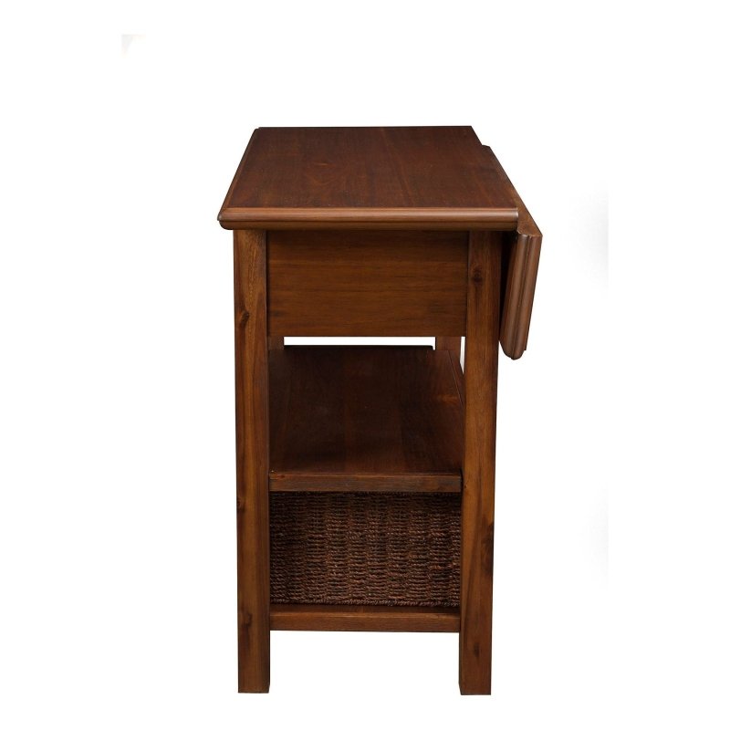Caldwell Kitchen Cart, Antique Cappuccino - FCHF CITY