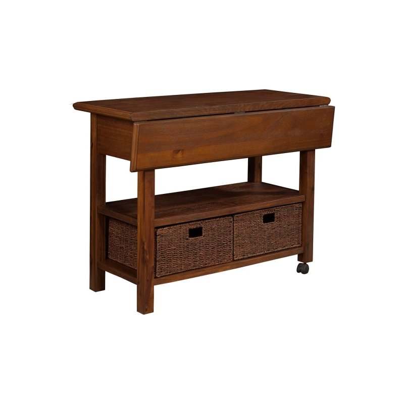 Caldwell Kitchen Cart, Antique Cappuccino - FCHF CITY