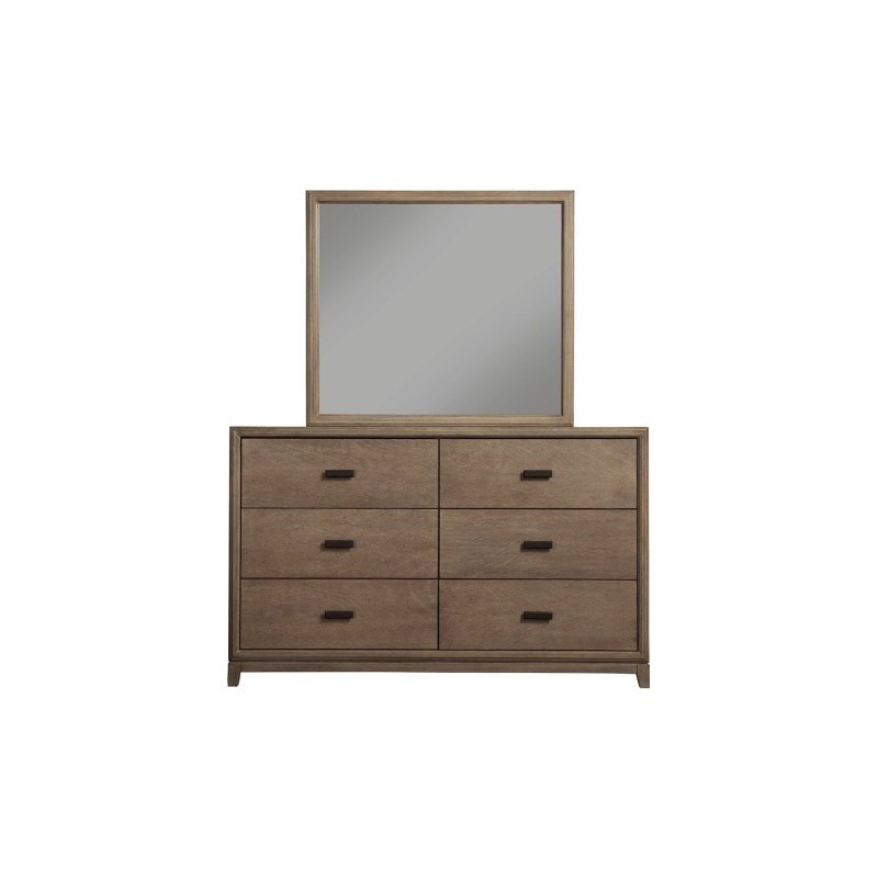 Camilla 6 Drawer Dresser, Antique Grey | Alpine Furniture Camilla 6 Drawer Dresser, Antique Grey | Alpine Furniture