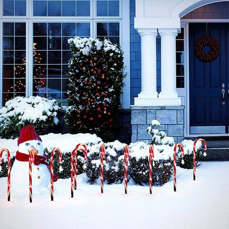 Candy Cane Solar Lights - FCHF CITY
