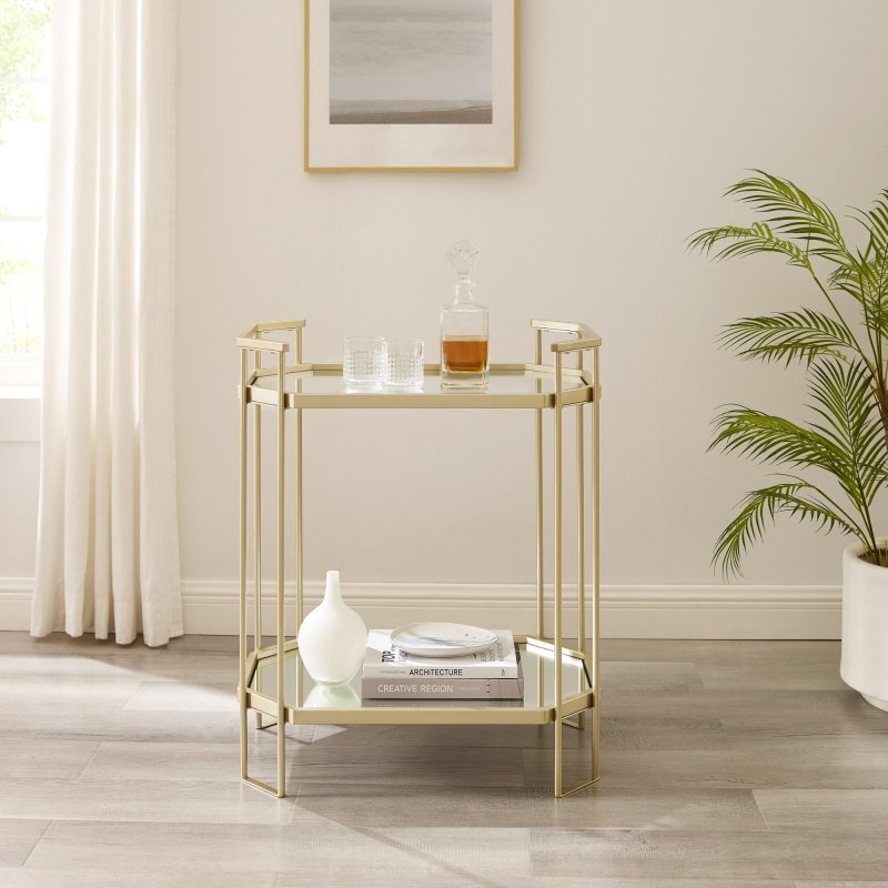 Cassidan Mirrored Accent Table - FCHF CITY