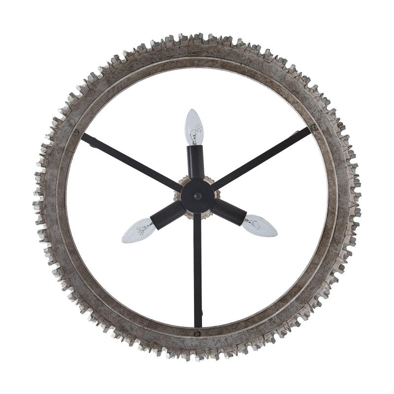 Chouinard 3 - Light Natural Wooden Drum Chandelier - FCHF CITY